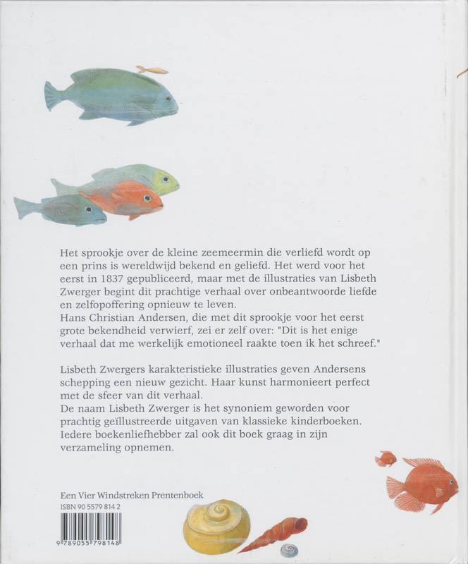 Achterkant van De kleine zeemeermin