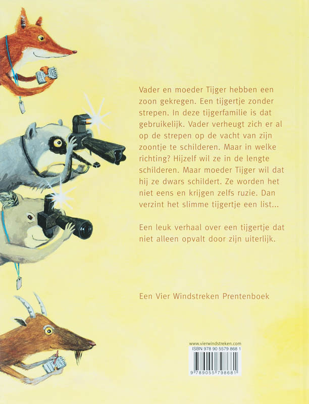 Achterkant van Ruitjestijger