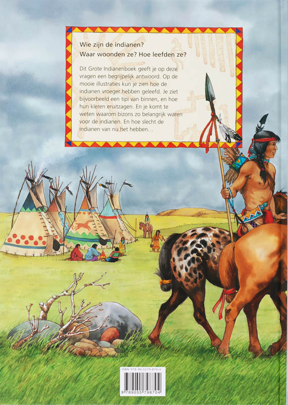 Achterkant van Mijn grote indianenboek