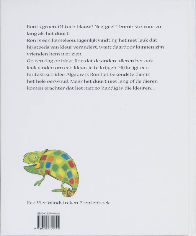 Achterkant van Ron Kameleon