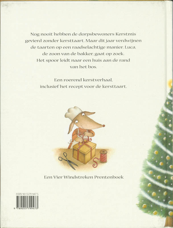 Achterkant van De verdwenen kersttaarten