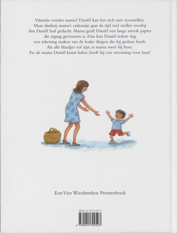 Achterkant van Vakantie zonder mama