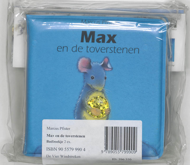 Achterkant van Max en de toverstenen Badboekje set 2 ex