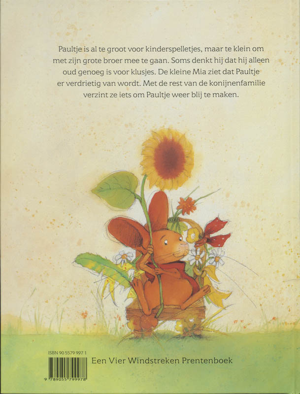 Achterkant van Bedankt, lieve Paultje!