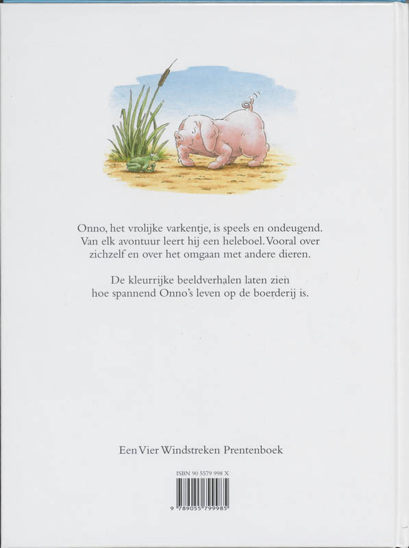 Achterkant van Onno het vrolijke varkentje