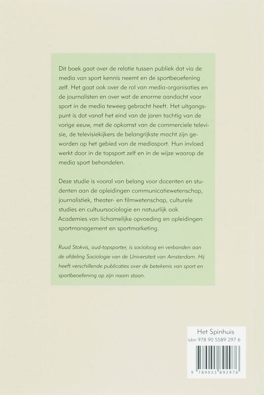 Achterkant van Sport, publiek en de media