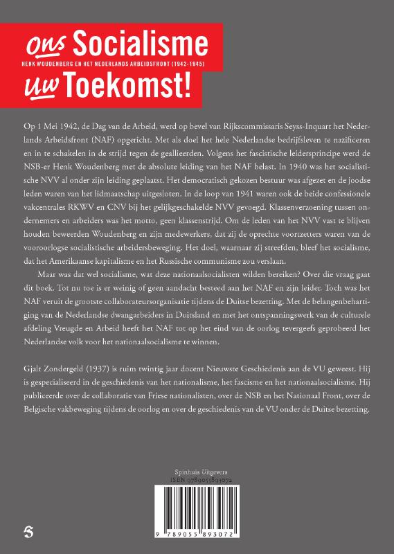 Achterkant van Ons Socialisme Uw Toekomst!
