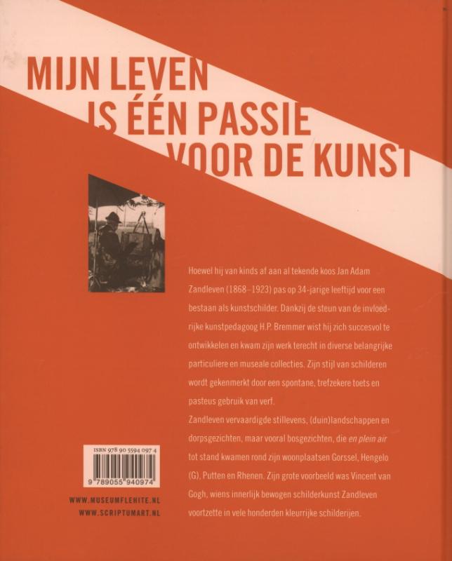 Achterkant van Jan Adam Zandleven