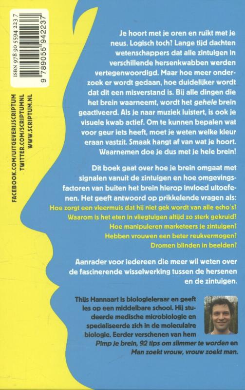 Achterkant van Horen met je neus