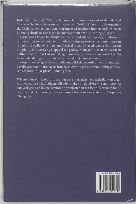 Achterkant van Corporate Change