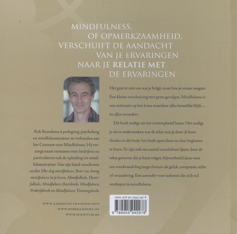 Achterkant van Elke dag meer mindfulness