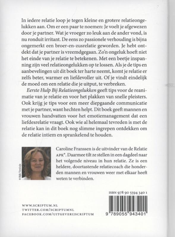 Achterkant van Eerste hulp bij relatieongelukken