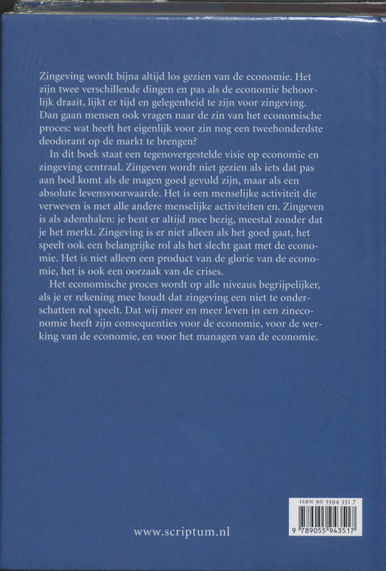 Achterkant van Zineconomie