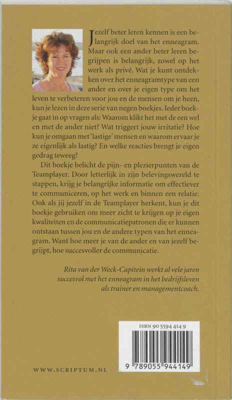 Achterkant van Stap in de wereld van de teamplayer
