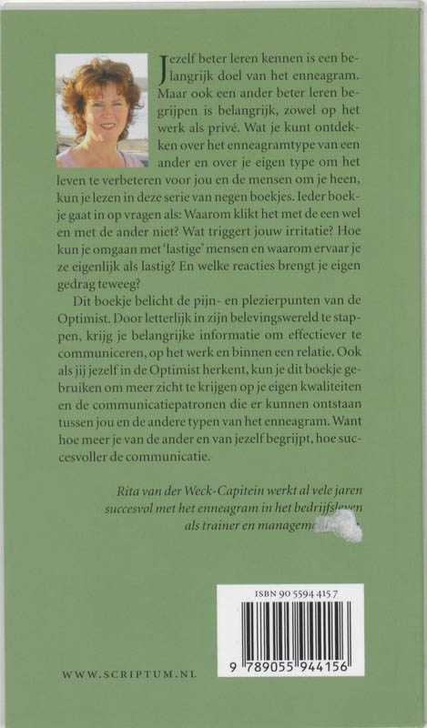 Achterkant van Stap in de wereld van de optimist