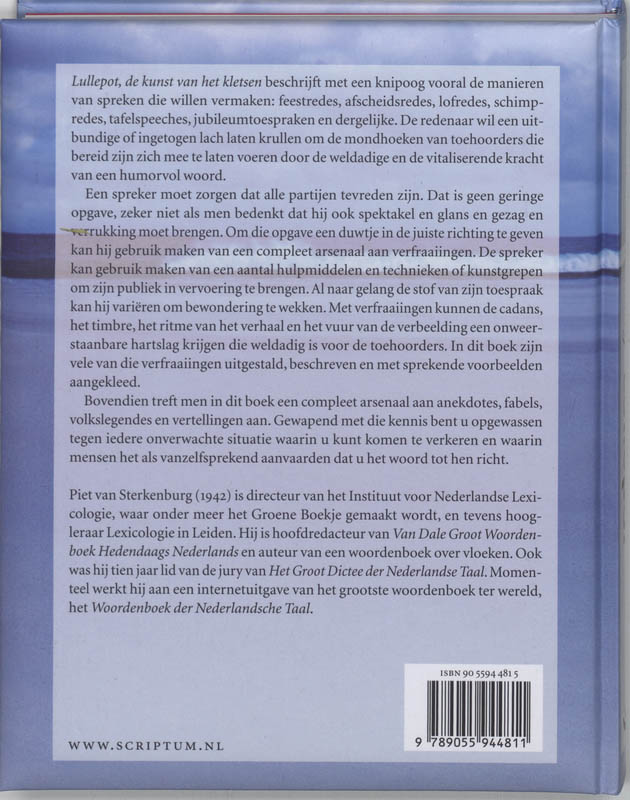 Achterkant van Lullepot
