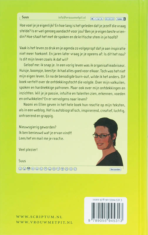 Achterkant van Vrouw met PIT