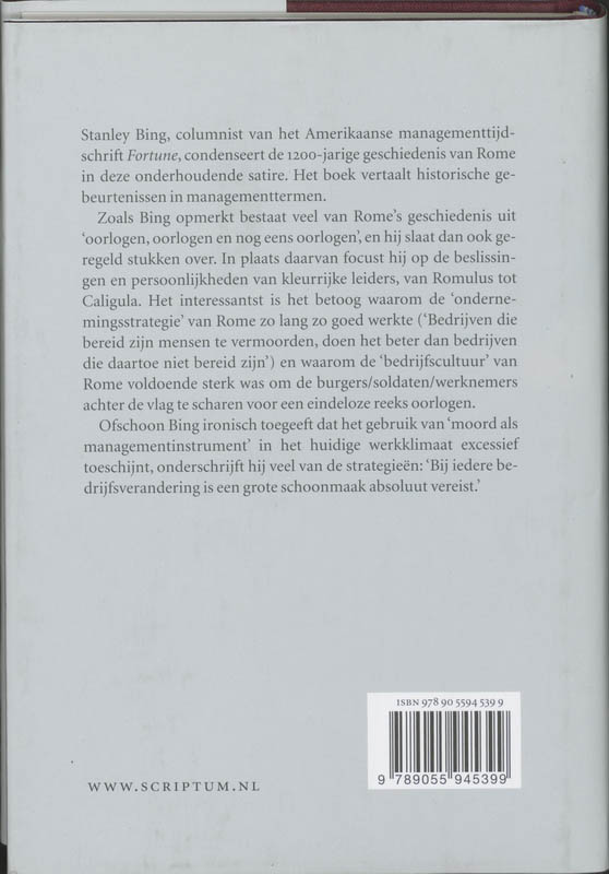 Achterkant van De BV Rome