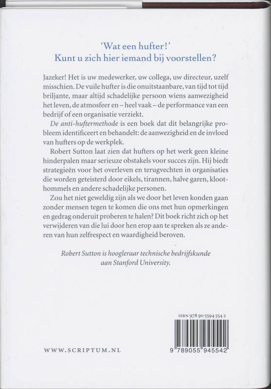 Achterkant van De anti-hufter methode