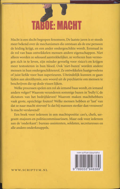 Achterkant van Taboe macht