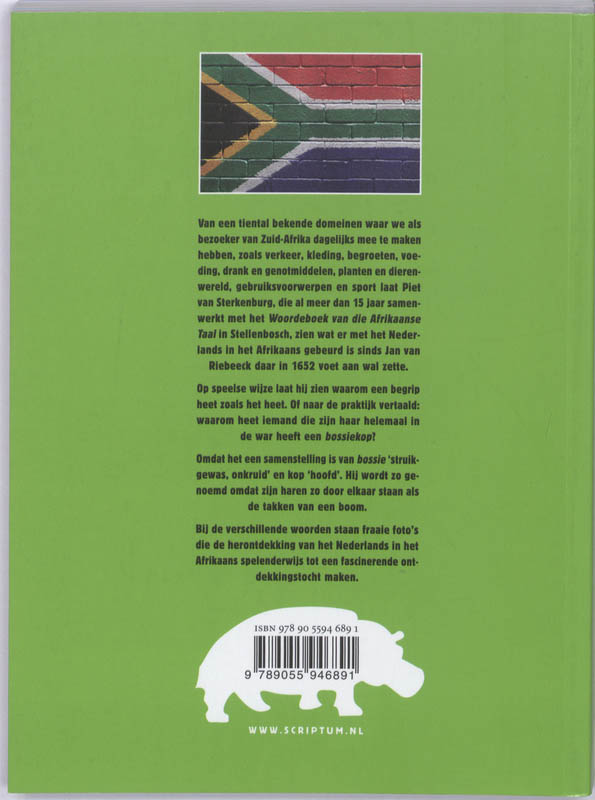 Achterkant van Moenie mau nie - Niet mekkeren