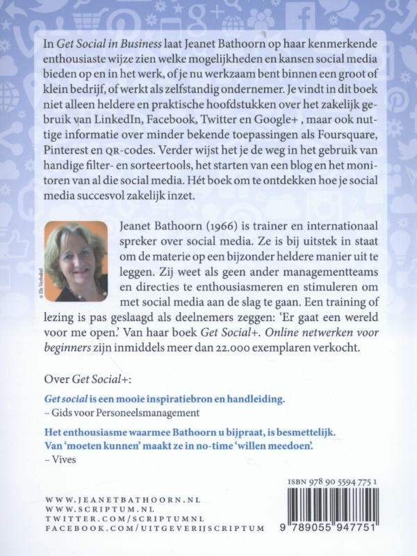 Achterkant van Get social in business