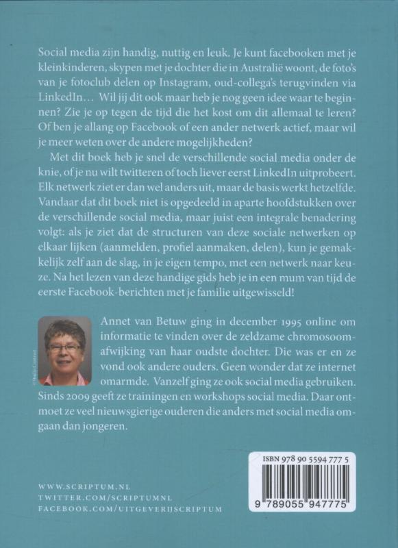 Achterkant van Social media voor senioren