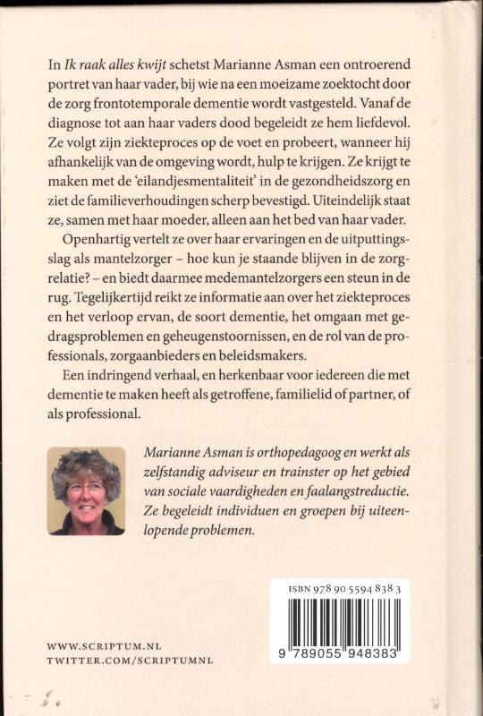 Achterkant van Ik raak alles kwijt