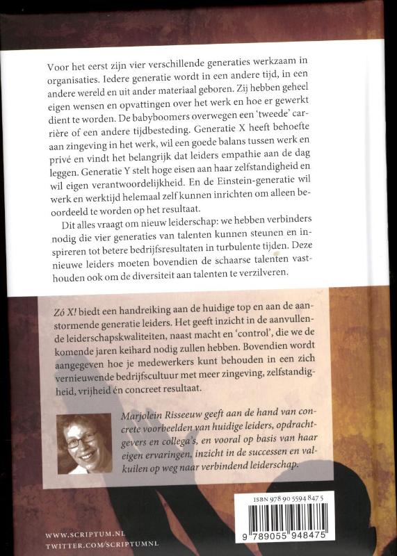 Achterkant van Zó X!