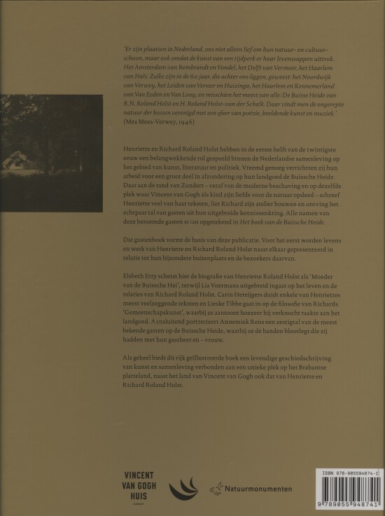 Achterkant van Het boek van de buissche Heide