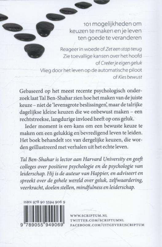 Achterkant van Kies het leven dat je wilt