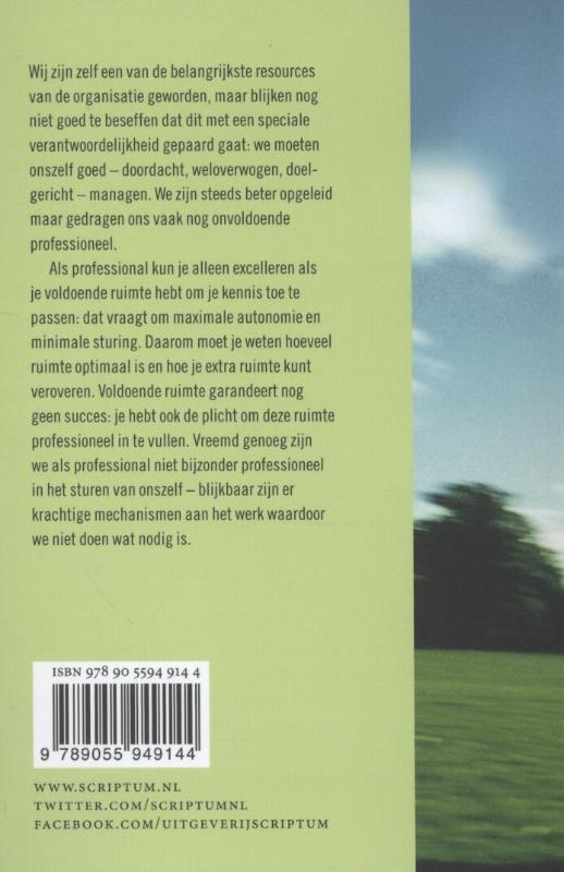 Achterkant van Professionaliseren als professional