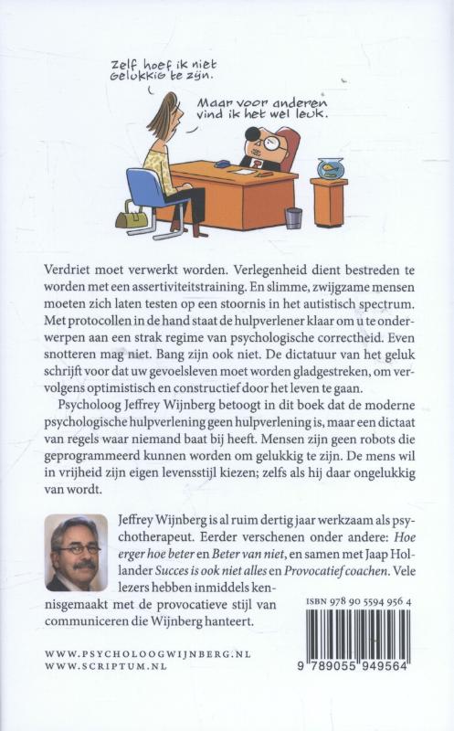 Achterkant van Dictatuur van het geluk