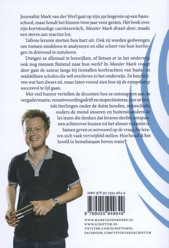 Achterkant van Meester Mark vraagt door
