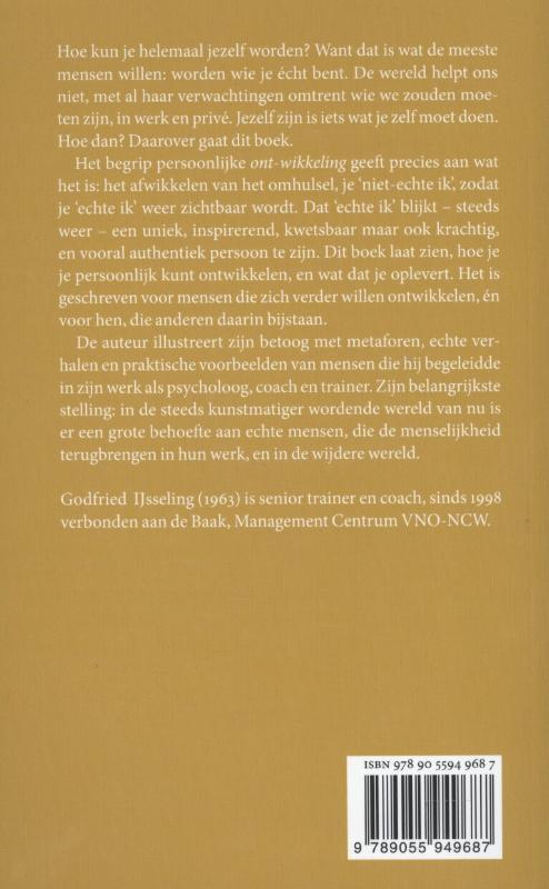 Achterkant van Persoonlijke ontwikkeling