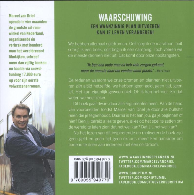 Achterkant van Geen tijd, geen geld, toch doen