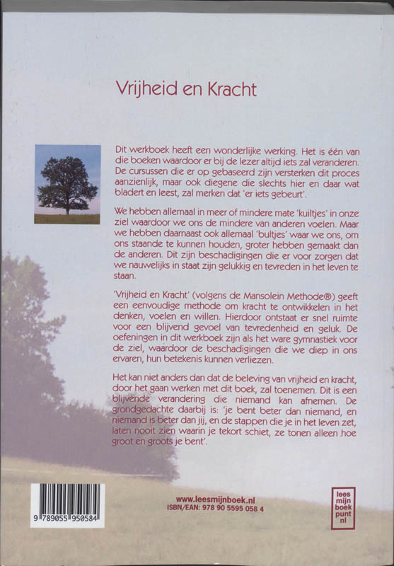 Achterkant van Vrijheid en Kracht
