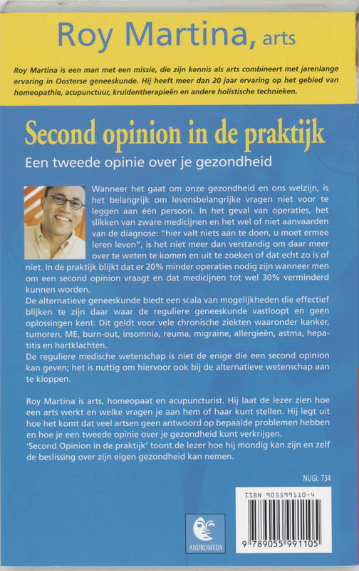 Achterkant van Second opinion in de praktijk