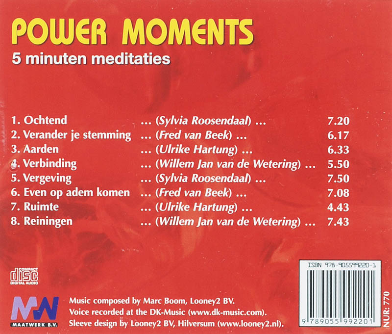 Achterkant van Power Moments