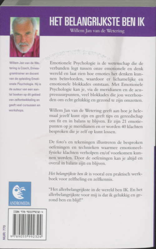 Achterkant van Het belangrijkste ben ik