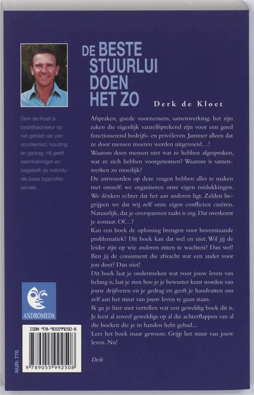 Achterkant van De beste stuurlui doen het zo