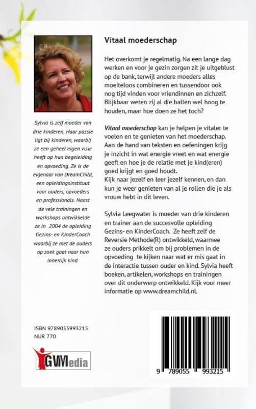 Achterkant van Vitaal moederschap