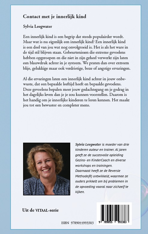 Achterkant van Contact met je innerlijk kind
