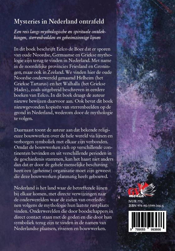 Achterkant van Mysteries in Nederland ontrafeld
