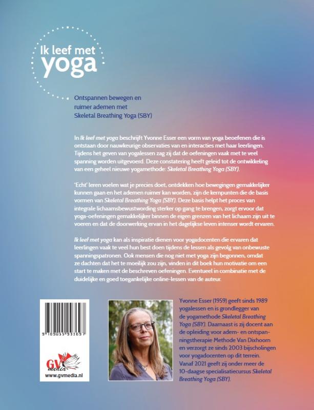 Achterkant van Ik leef met yoga