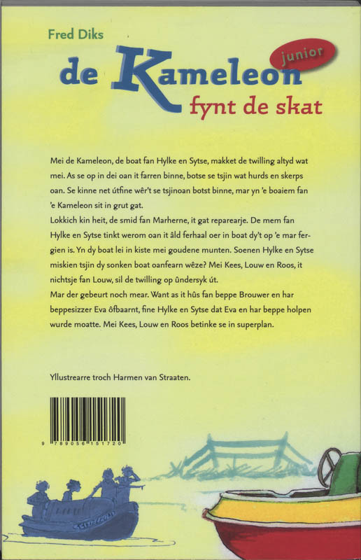 Achterkant van De Kameleon fynt de skat