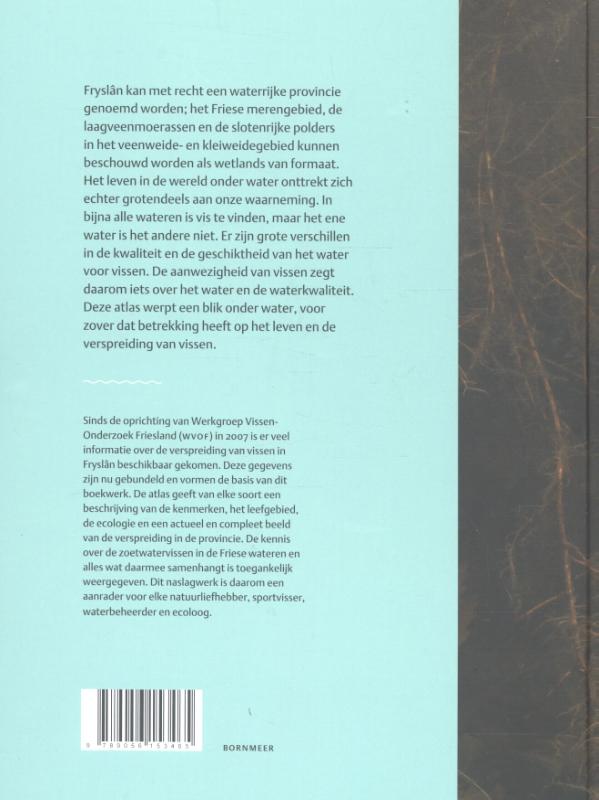 Achterkant van Fisk atlas Fryslân