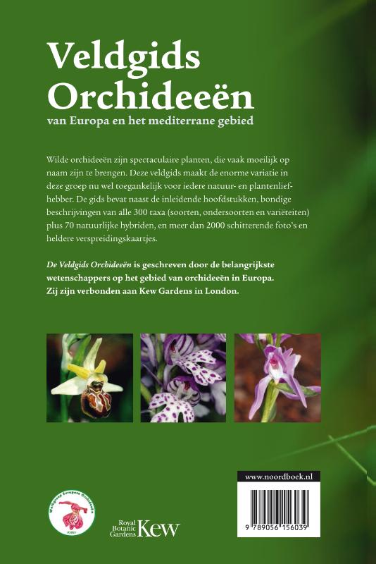 Achterkant van Veldgids Orchideeën