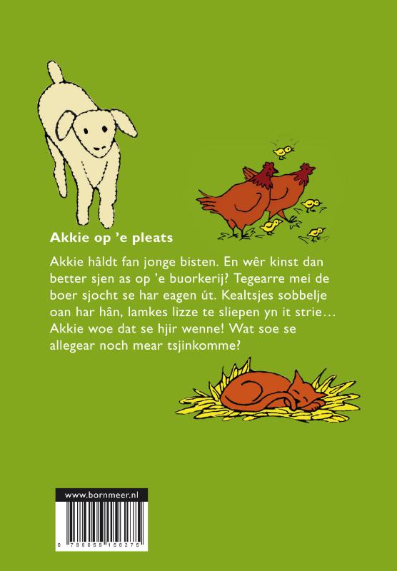 Achterkant van Akkie op 'e pleats