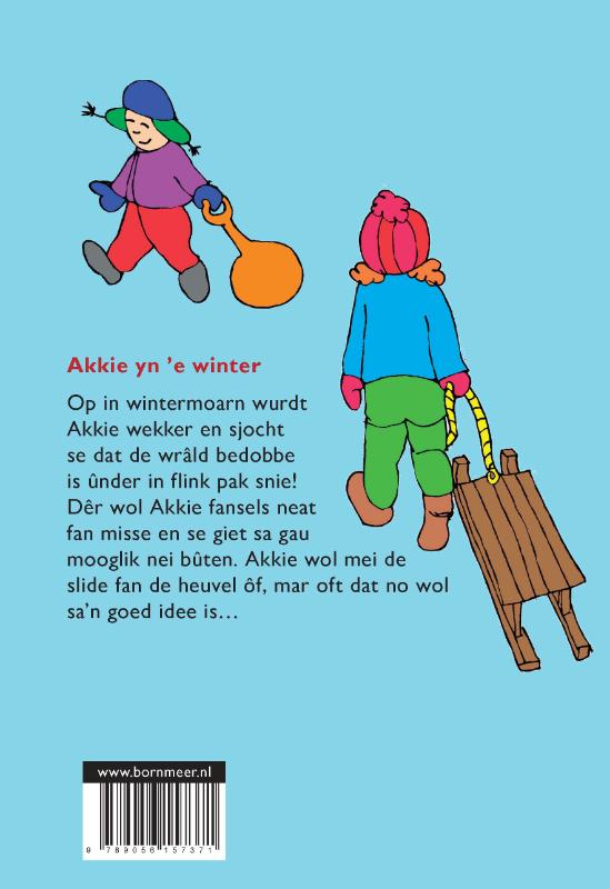 Achterkant van Akkie yn ’e winter
